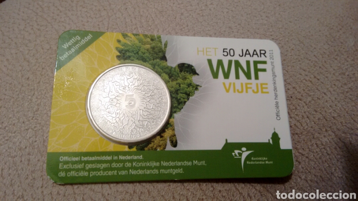 Euros: Moneda 5&euro; Holanda 2011 en coincard - Foto 1