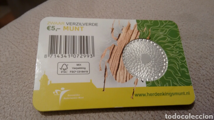 Euros: Moneda 5&euro; Holanda 2011 en coincard - Foto 2