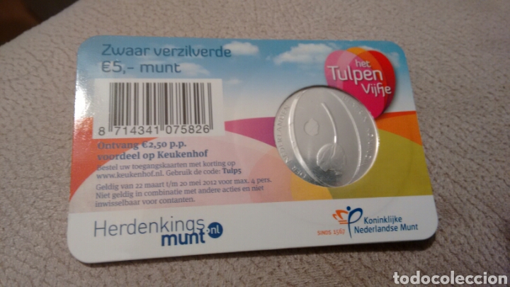 Euros: Moneda de 5&euro; holanda a&ntilde;o 2012 en coincard - Foto 2