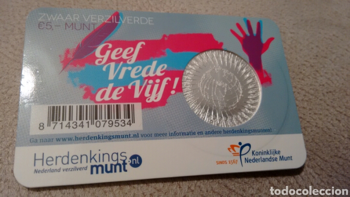 Euros: Moneda de 5&euro; Holanda a&ntilde;o 2013 en coincard - Foto 2
