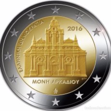 Euros: GRECIA 2016. MONEDA DE 2 EUROS DEDICADOS AL HOLOCAUSTO DEL MONASTERIO DE ARKADI. Lote 341809313