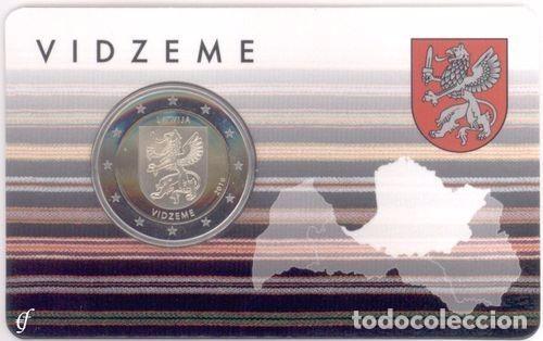 Euros: LETONIA 2016 2&euro; VIDZEME EN COINCARD - Foto 1