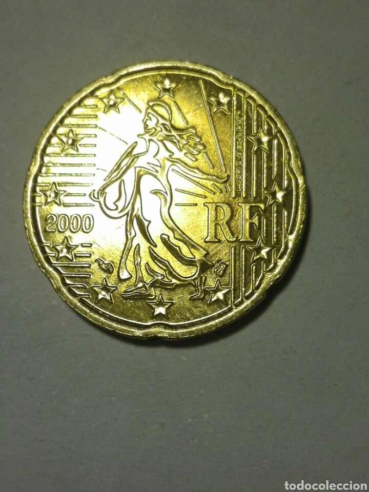 Euros: FRANCIA 20 C&Eacute;NTIMOS EURO 2000. SC - Foto 1