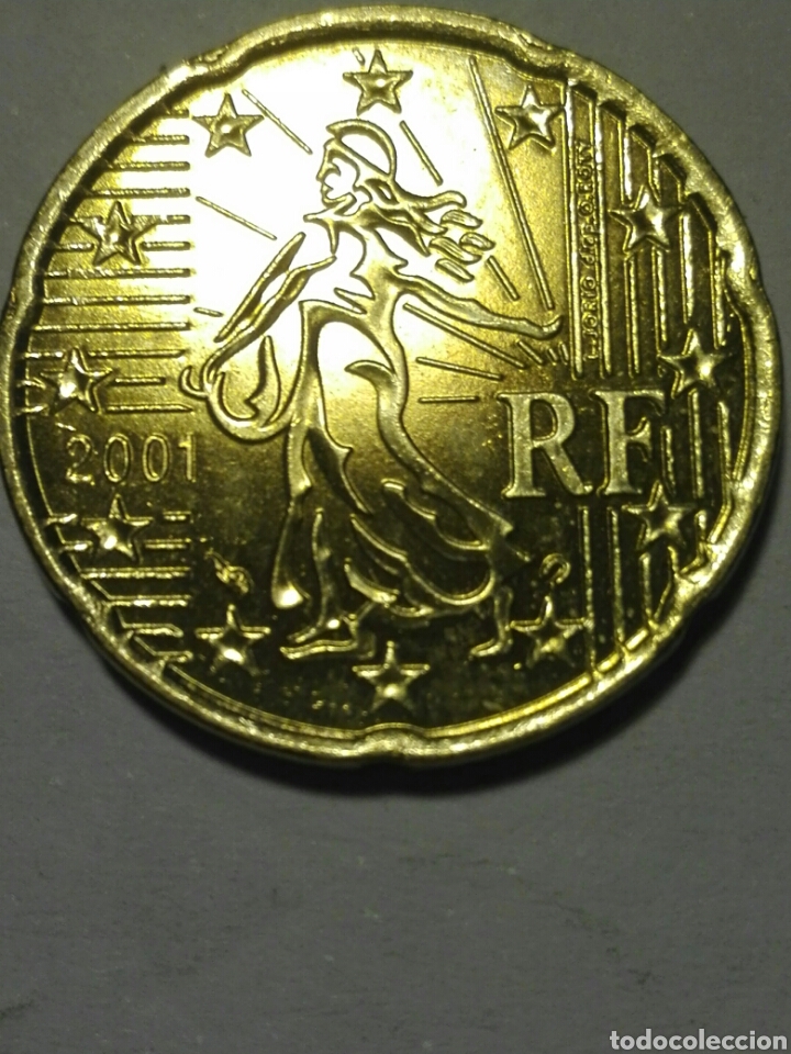 Euros: FRANCIA 20 C&Eacute;NTIMOS EURO 2001. SC - Foto 1