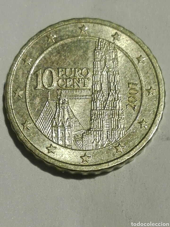 Euros: MONEDA AUSTRIA 10 C&Eacute;NTIMOS EURO 2007 - Foto 1
