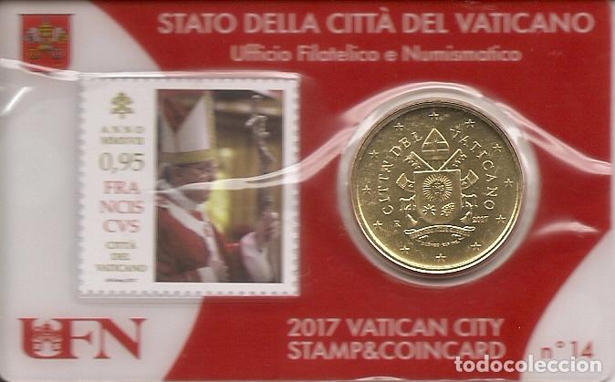 Euros: VATICANO 2017. SATMP & COINCARD N&ordm; 14 - Foto 1