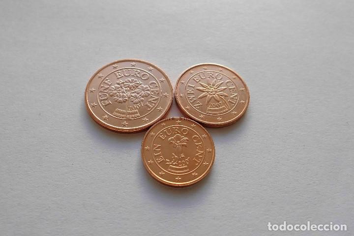 Euros: Austria 2007 1, 2 y 5 centimos SC - Foto 1
