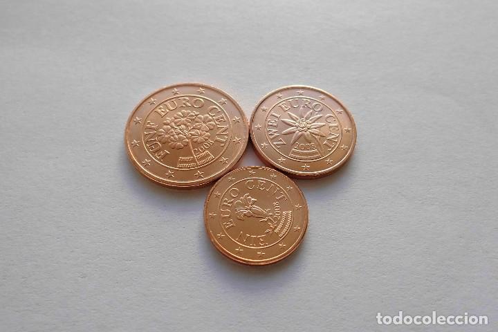 Euros: Austria 2008 1, 2 y 5 centimos SC - Foto 1