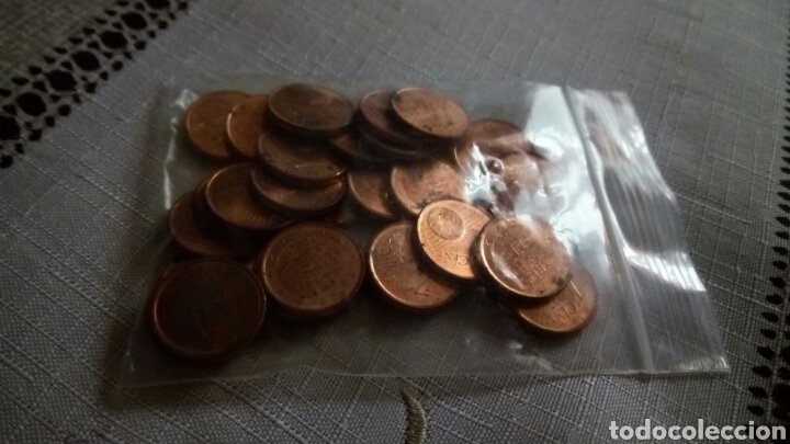Euros: Espa&ntilde;a 1 ct. a&ntilde;o 2000...10 monedas - Foto 1