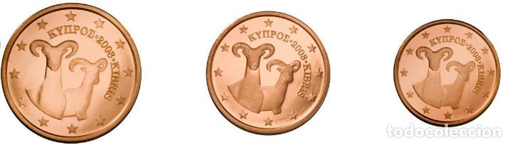 Euros: set / trio Chipre 1, 2 y 5 cent 2022 - Foto 1
