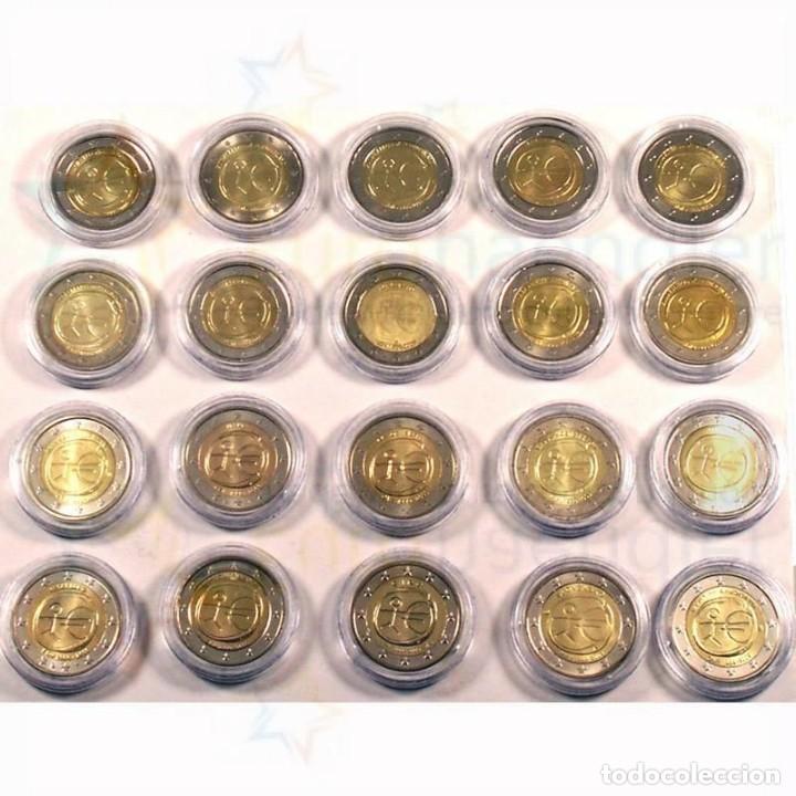 Euros: 20 x 2 EURO - 10&ordm; ANIVERSARIO DE LA UNION ECONOMICA EUROPEA - EMU (SIN CIRCULAR - EN CAPSULAS)