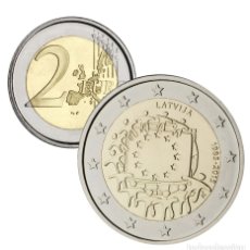 Euro: MONEDA 2 EUROS CONMEMORATIVOS LETONIA 2015 - 30º ANIVERSARIO BANDERA EU. Lote 203776162