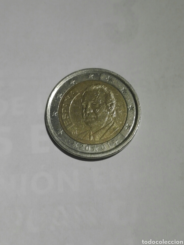 Euros: MONEDA ESPA&Ntilde;A 2 EURO 2001 - Foto 1
