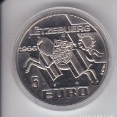 Euros: MONEDA DE PRUEBA DE LUXEMBURGO DE 5 EUROS DEL AÑO 1996 (NUEVA EN CAPSULA) . Lote 160723454