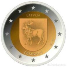 Euros: LETONIA 2018. MONEDA DE 2 EUROS DEL REGION DE ZEMGALE. DE CARTUCHO. SIN CIRCULAR
