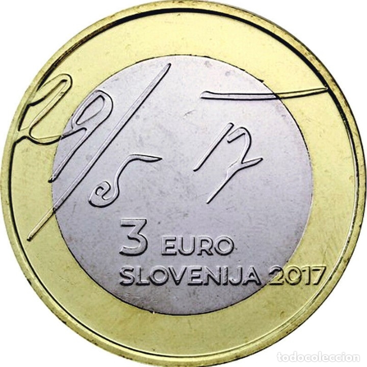 Euros: ESLOVENIA 2017 3&euro; - Foto 1