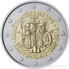 Euros: ESLOVAQUIA 2013. MONEDA DE 2 EUROS CONMEMORATIVA DE SAN CONSTANTINO Y SAN METODIO. Lote 341809768