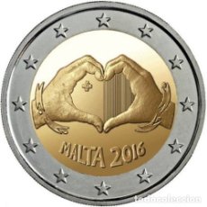 Euros: MALTA 2 EUROS 2016 CONM. NIÑOS Y SOLIDARIDAD, EL AMOR - SIN CIRCULAR -
