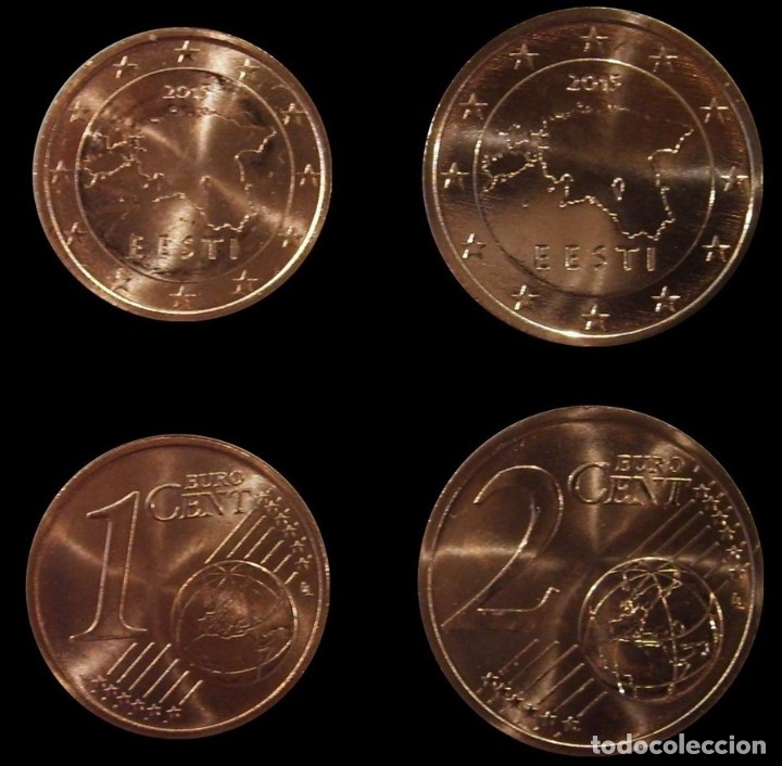 Euros: ESTONIA 1 Y 2 CENTIMOS 2015 - SIN CIRCULAR - Foto 1