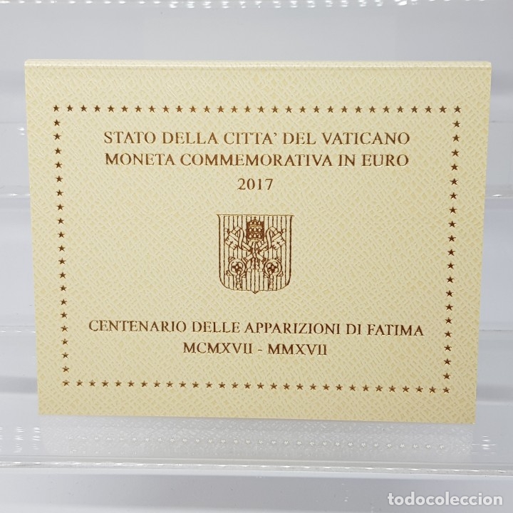 Euros: VATICANO 2 EUROS 2017 - CONM. CENTENARIO DE LAS APARICIONES DE FATIMA - Foto 1