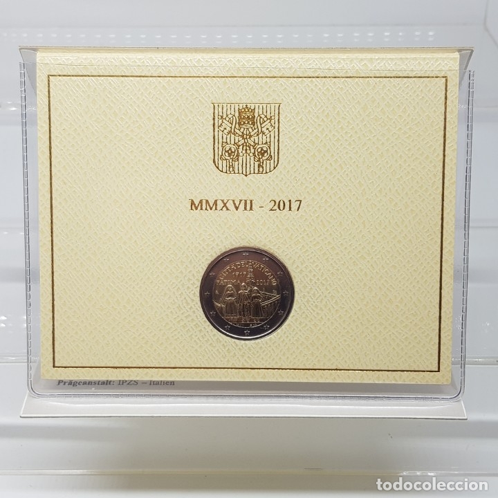 Euros: VATICANO 2 EUROS 2017 - CONM. CENTENARIO DE LAS APARICIONES DE FATIMA - Foto 2