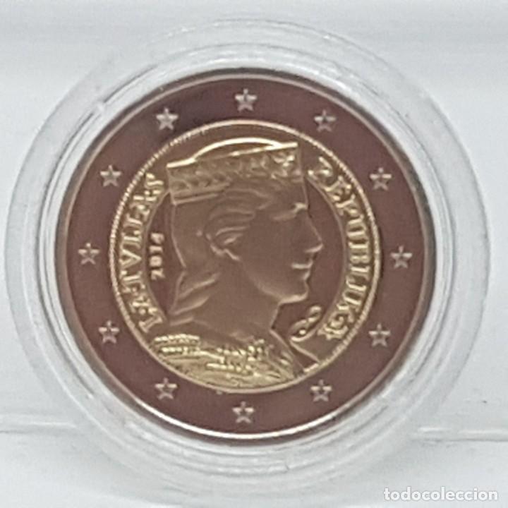 Euros: LETONIA 2014 PROOF - ESTUCHE OFICIAL - Foto 3