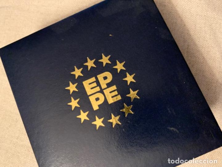 Euros: Estuche monedas de plata ecu Parlamento Europeo