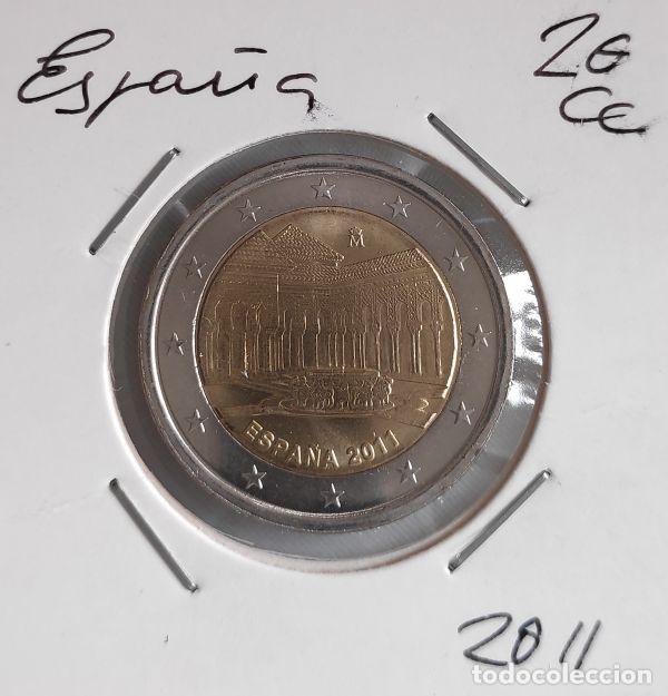 Euros: Moneda 2 &euro; Espa&ntilde;a 2011, La Alhambra, sin circular. - Foto 1