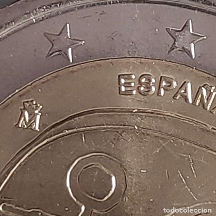 Euros: Moneda de 2 &euro; cc Espa&ntilde;a 2009, UME, error CECA EMPASTADA - Foto 2