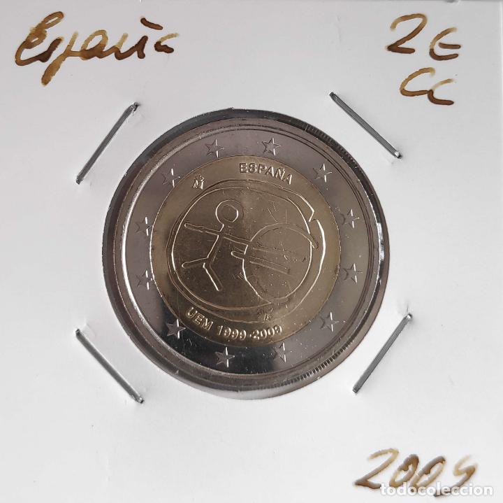 Euros: Moneda de 2 &euro; cc Espa&ntilde;a 2009, UME, error CECA EMPASTADA - Foto 1