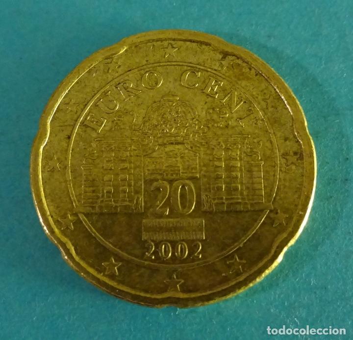 Euros: AUSTRIA 20 C&Eacute;NTIMOS DE EURO 2002 - Foto 1