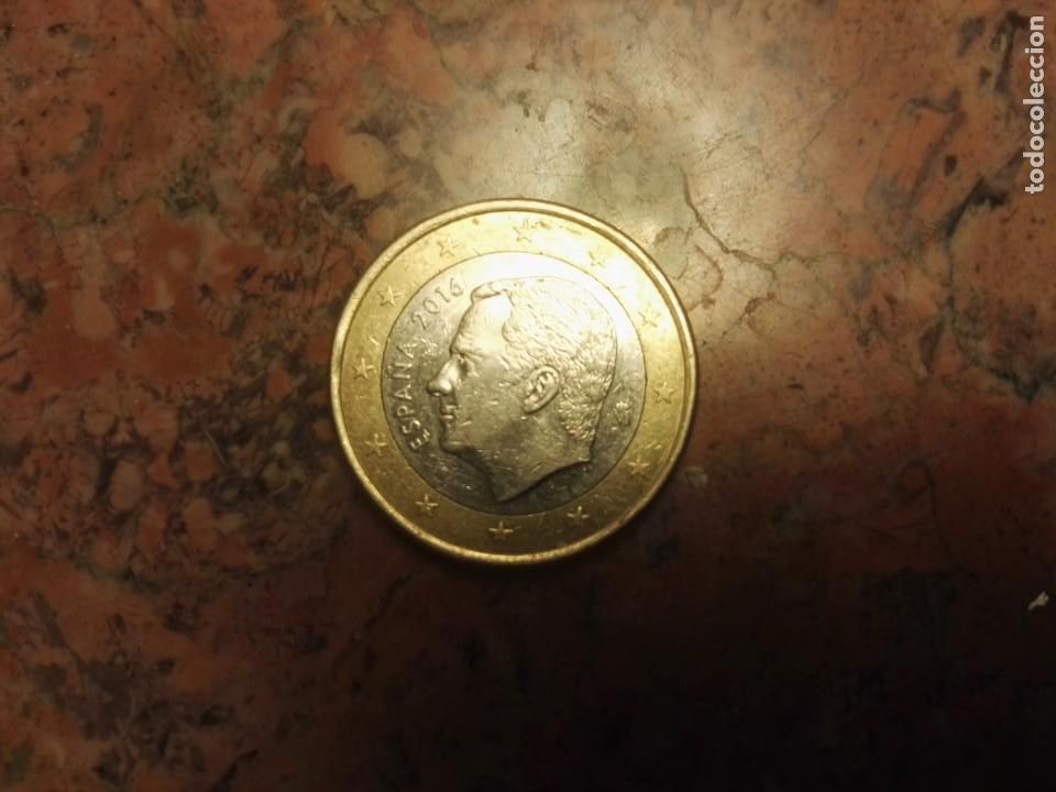 Euros: Spanish 1 euro coin king Felipe VI year 2016