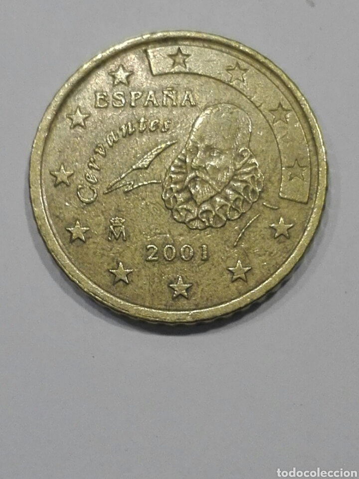 Euros: MONEDA ESPA&Ntilde;A 50 C&Eacute;NTIMOS EURO 2001 - Foto 1