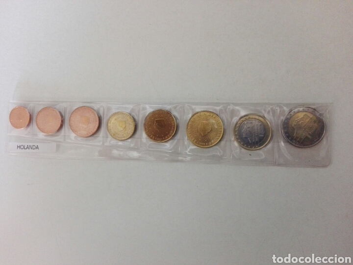 Euros: Colecci&oacute;n de monedas de Euro sin circular (Holanda),diferentes a&ntilde;os