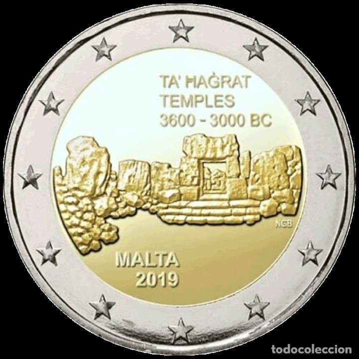 MALTA 2019 2€ TEMPLOS DE TA´HAGRAT (Numismática - España Modernas y Contemporáneas - Ecus y Euros)