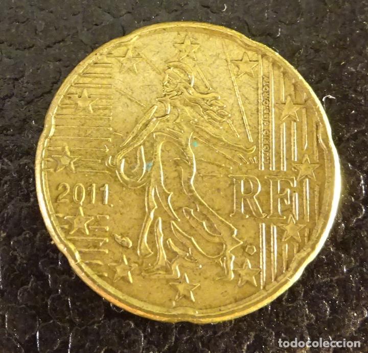 Euros: FRANCIA 20 C&Eacute;NTIMOS DE EURO 2011 - Foto 1