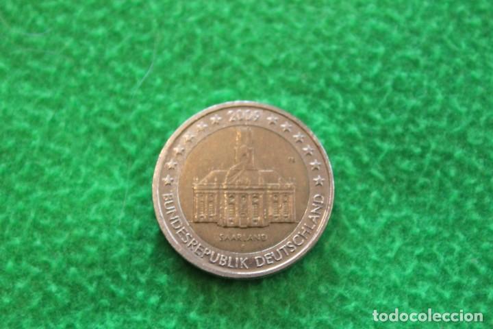 Euros: MONEDA 2 &euro;/EUROS ALEMANIA- CASTILLO DE SAARLAND- 2009 MBC