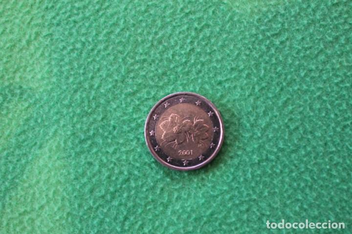 Euros: MONEDA 2 &euro;/EUROS FINLANDIA- FLOR FRAMBUESA EGLANTINE 2001 MBC