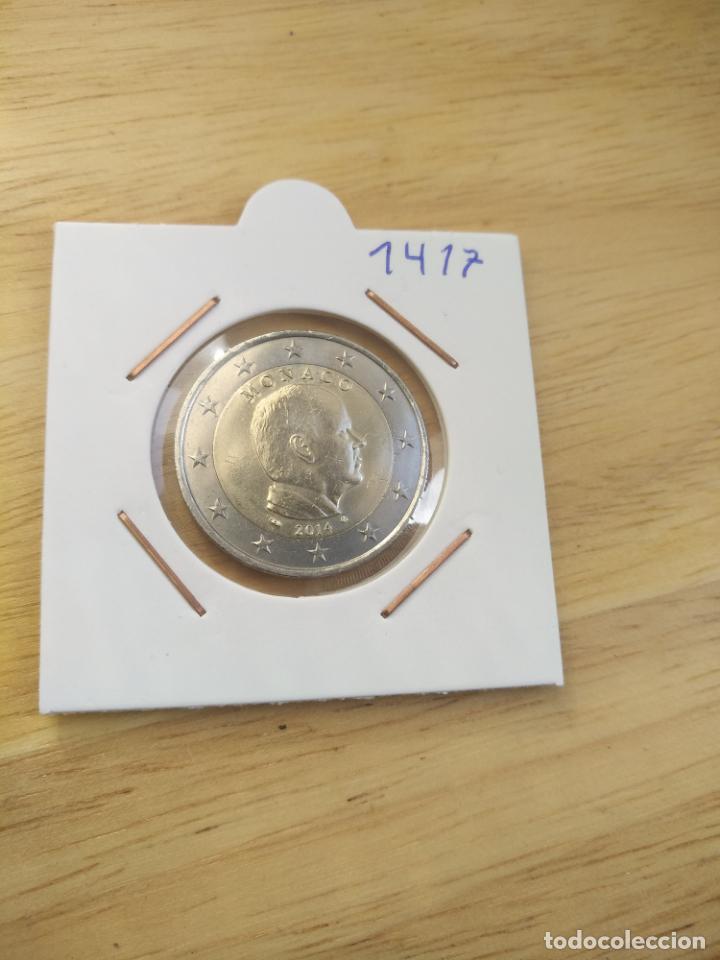 Euros: 1417.-MONEDA 2 EUROS MONACO NORMAL 2014