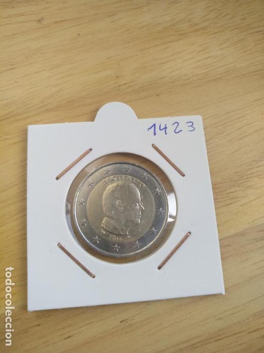 Euros: 1423.- MONEDA 2 EUROS MONACO NORMAL 2016