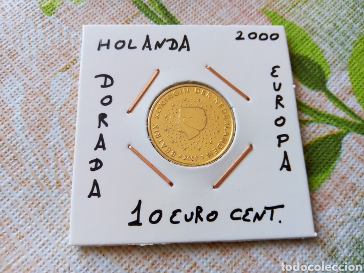 Euros: Moneda 10 euro cent Holanda 2000 ebc encartonada - Foto 1