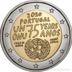 Euros: PORTUGAL 2 EUROS 2020 75º ANIV ONU. Lote 321460243