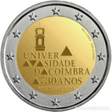Euros: 2 EUROS PORTUGAL 2020 UNIVERSIDAD DE COÍMBRA. Lote 341751793