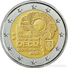 Euros: ESLOVAQUIA 2€ 2020 20º ANIVERSARIO DE LA ADHESIÓN DE ESLOVAQUIA A LA OCDE. Lote 341426168