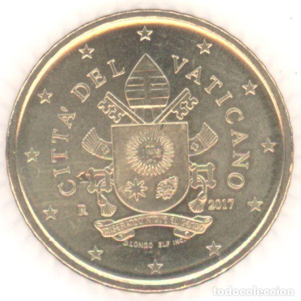 Euros: MONEDA 50 CTS VATICANO 2017 - SIN CIRCULAR - Foto 1