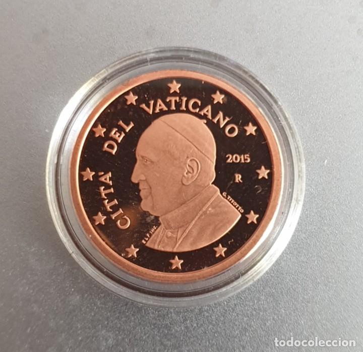 Euros: MONEDA 1 CT VATICANO 2015 PROOF - EN CAPSULA - Foto 1