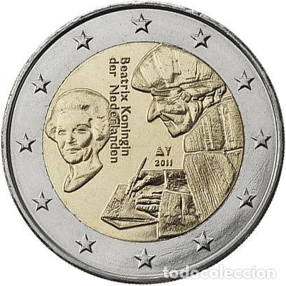 Euros: MONEDA 2 EUROS HOLANDA 2011 - ERASMUS - SIN CIRCULAR - Foto 1