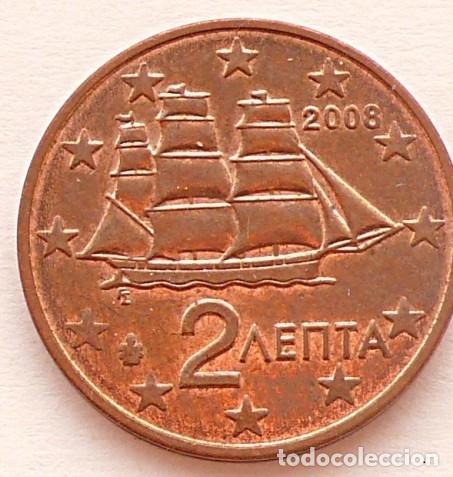 Euros: MONEDA 2 CTS GRECIA 2008 - SIN CIRCULAR - Foto 1