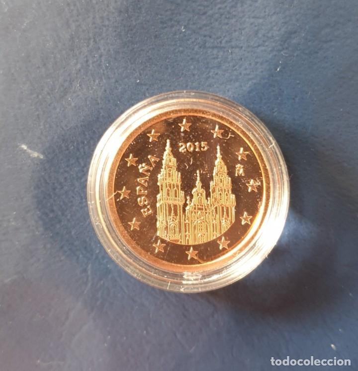 Euros: MONEDA 5 CTS ESPA&Ntilde;A 2015 PROOF - EN CAPSULA - Foto 1