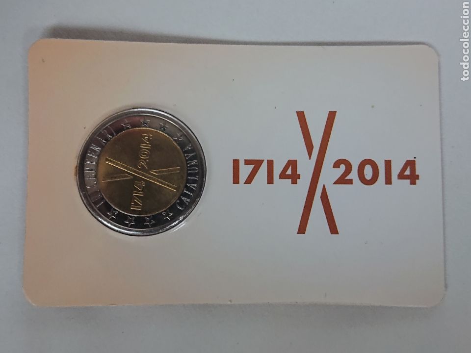 Euros: MONEDA CATALUNYA TRICENTENARI CATALUNYA 1714-2014 DE 2 EUROS DE PRUEBA